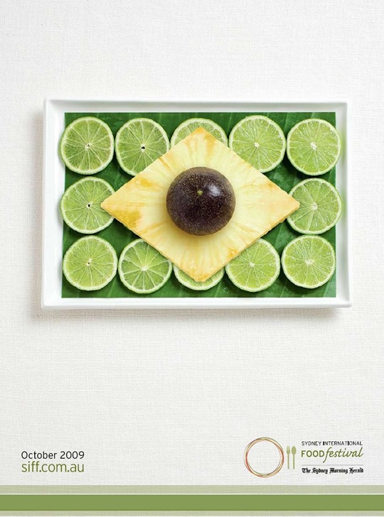 brazil flag food