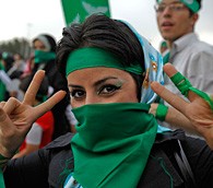 Iran election: Mousavi supporter