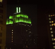 Empire State Building Goes Green