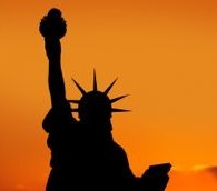 American Flag over Pearl Harbor
