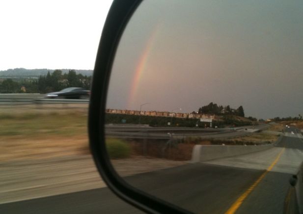 rainbow Southern California mirror