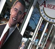 Barack Obama, cardboard cutout